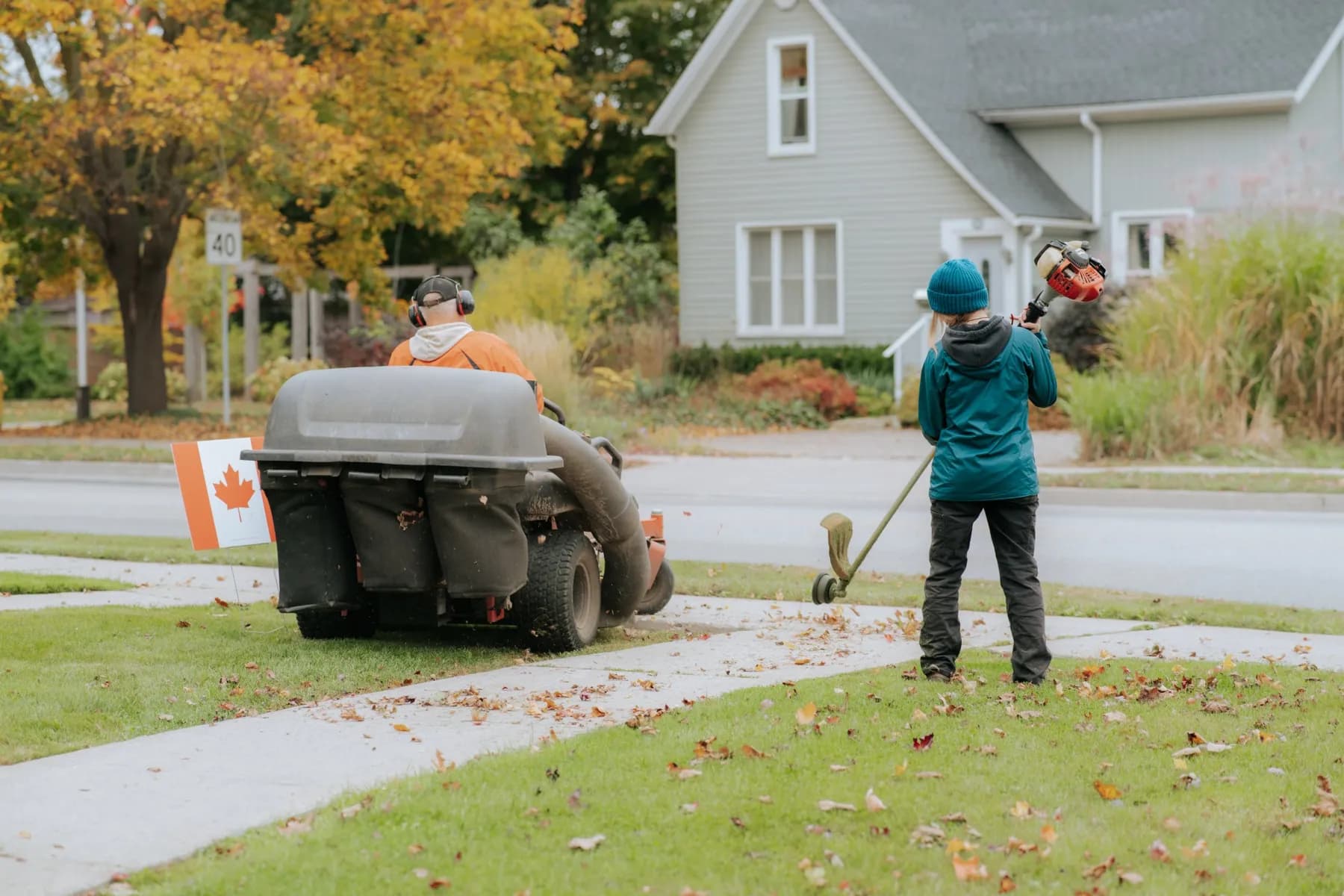 Weekly maintenance crew, Elmira by TLR Landscaping